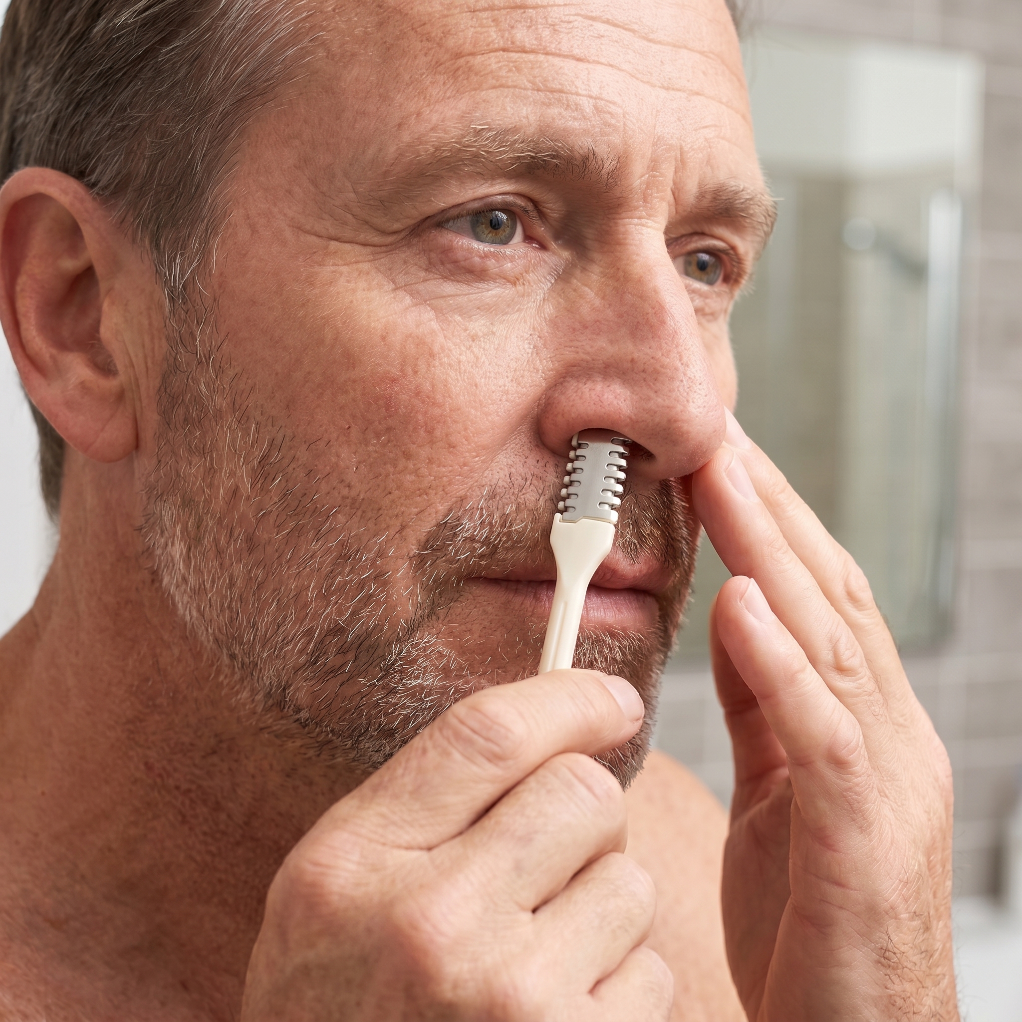 Nose Hair Trimmer - 5/20/50Pcs 2-in-1 Nasal Cutter, Upgrade Double