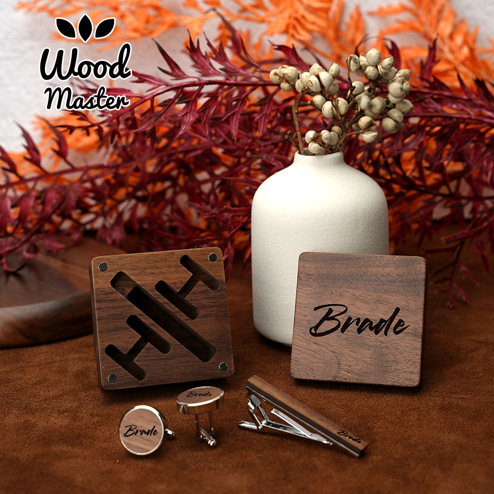 Men'S Grooming Organizer - Custom Engraved Wooden Groom Accessories Set
