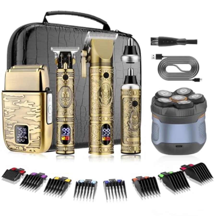 Nose Hair Trimmer - 5 in 1 Cordless Barber Hair
