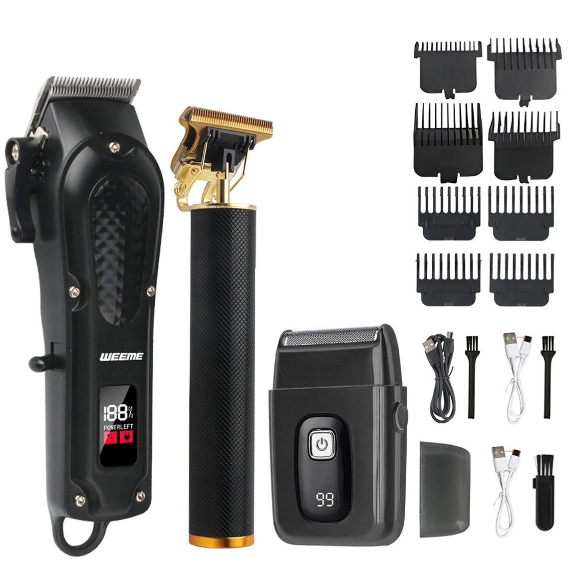 WEEME 806 Electric Hair Clippe - Beard Trimmer Cordless avaliação e preço