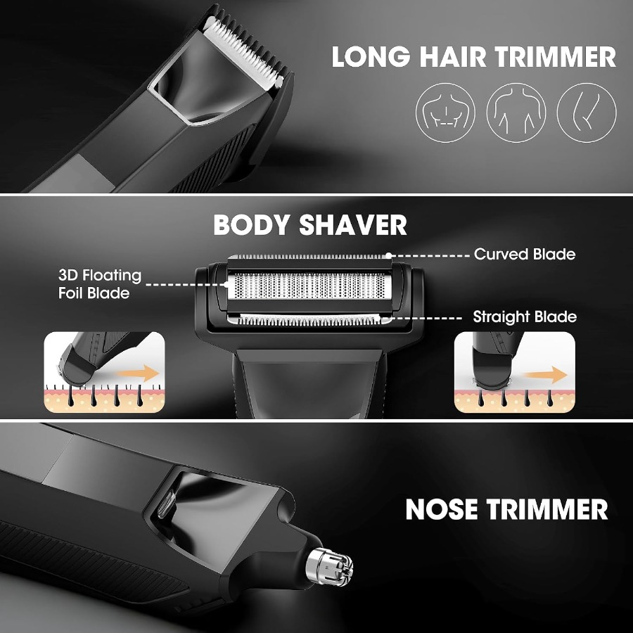 Manscape 3-in-1 Electric Body  - Nose Hair Trimmer avaliação e preço