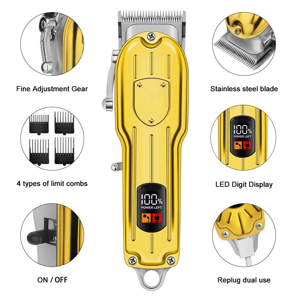 Professional Hair Clippers/Hai - Beard Trimmer Cordless avaliação e preço