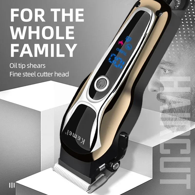 Professional Hair Clipper Keme - Beard Trimmer Cordless avaliação e preço