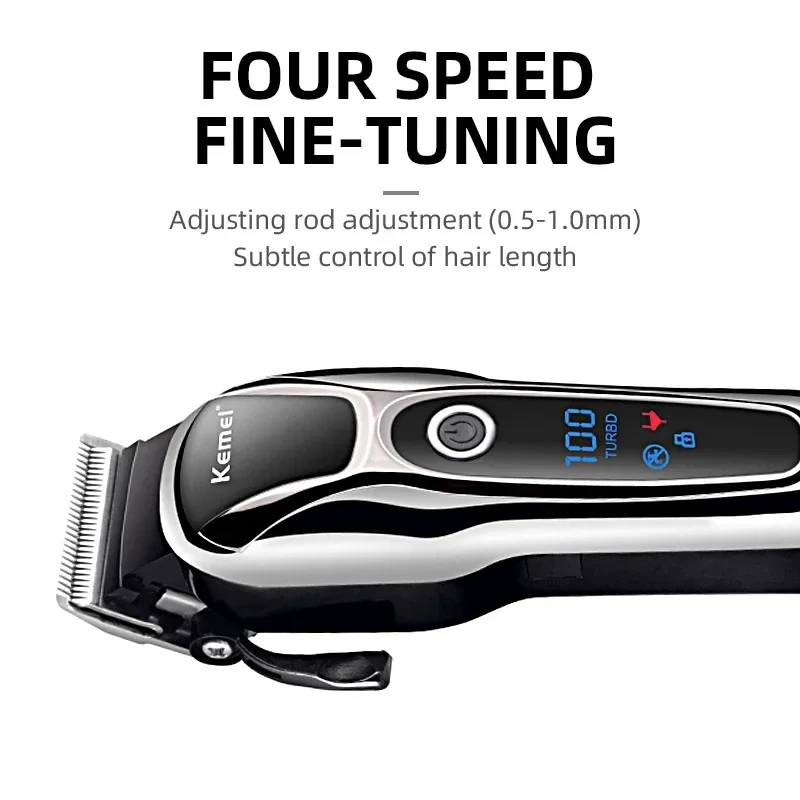 Professional Hair Clipper Keme - Beard Trimmer Cordless avaliação e preço