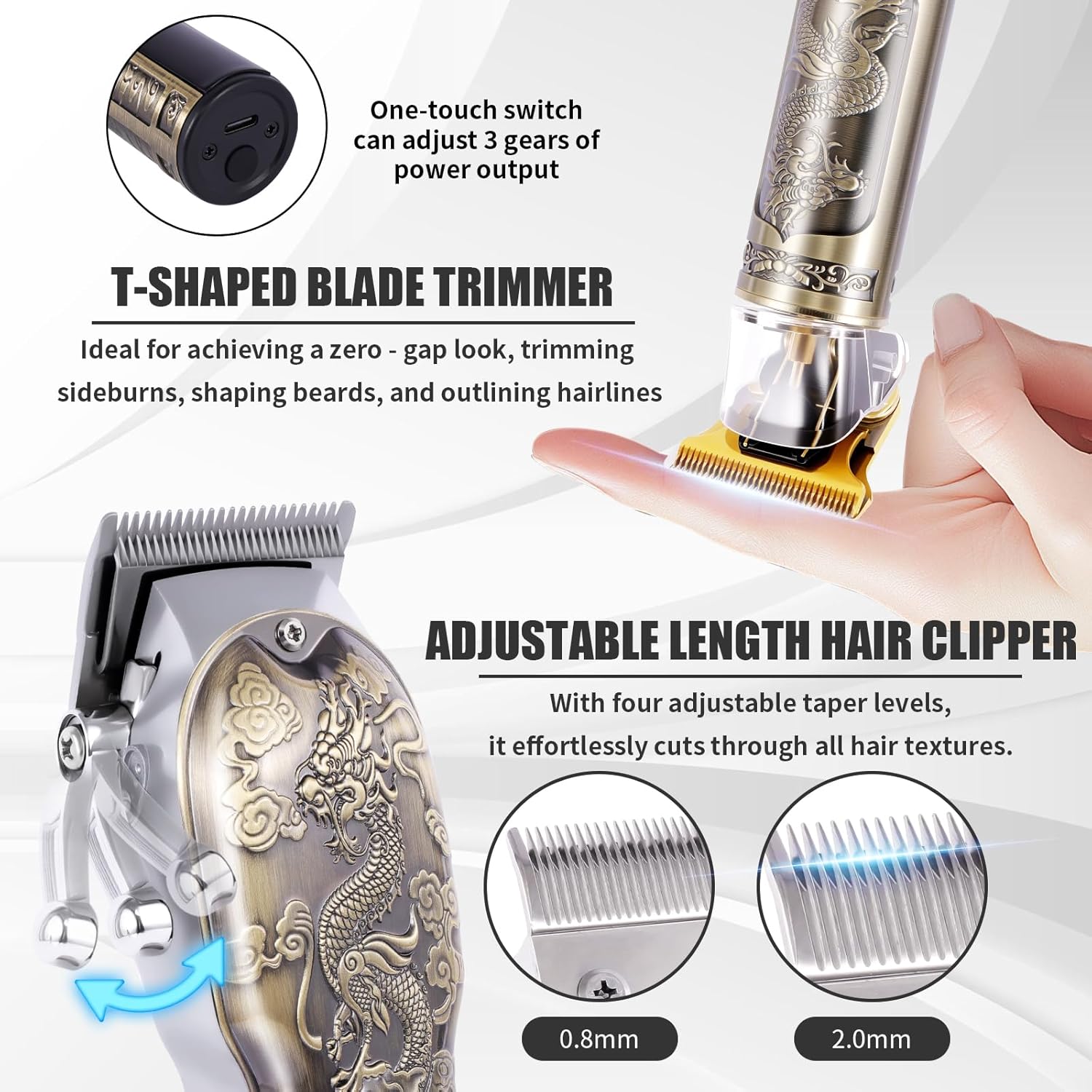 Men's Cordless Hair Clipper Se - Beard Trimmer Cordless avaliação e preço
