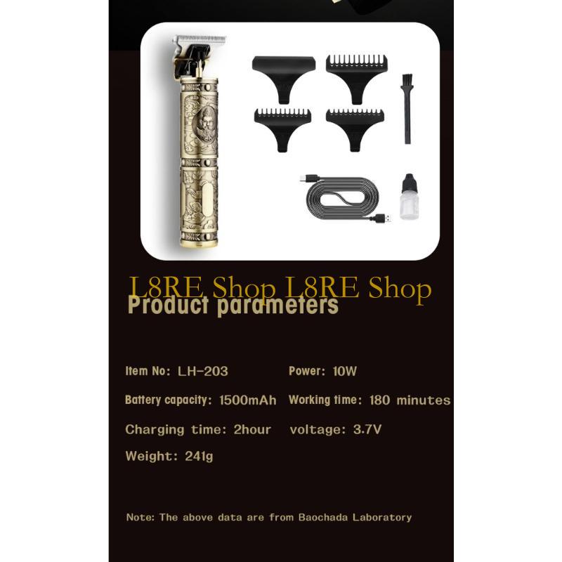 L8RE T-type Barber Scissors Pr - Beard Trimmer Cordless avaliação e preço