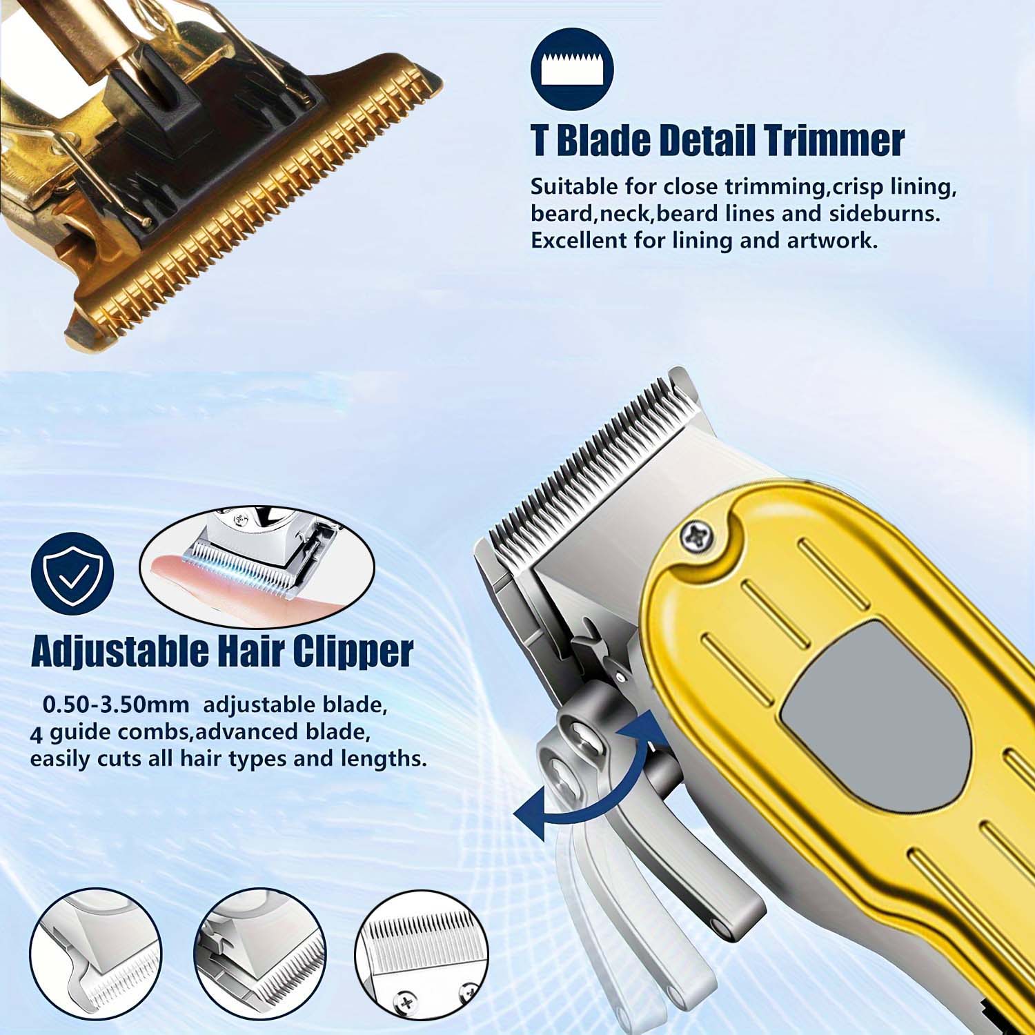 2 in 1 Electric Hair Clipper & - Beard Trimmer Cordless avaliação e preço