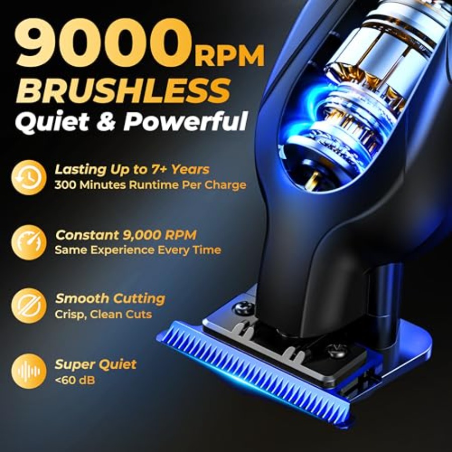 Zero Gap 9000 RPM Brushless Pr - Beard Trimmer Cordless avaliação e preço