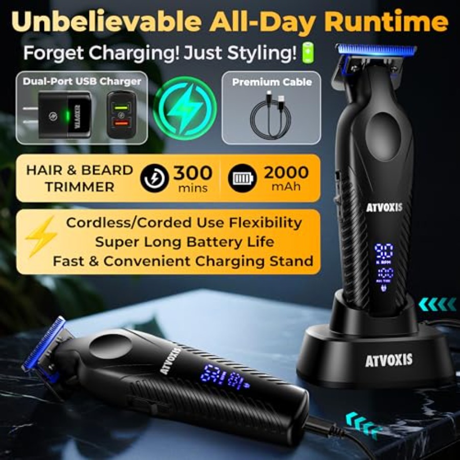 Zero Gap 9000 RPM Brushless Pr - Beard Trimmer Cordless avaliação e preço