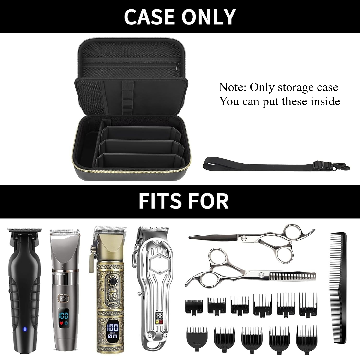 Barber Case for Hair Clippers  - Men'S Grooming Organizer avaliação e preço