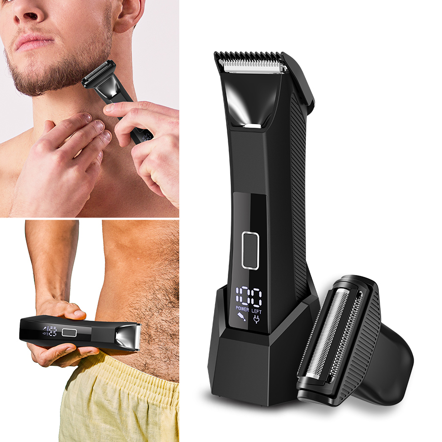 IPX6 Waterproof 2-in-1 Groin/B - Beard Trimmer Cordless avaliação e preço
