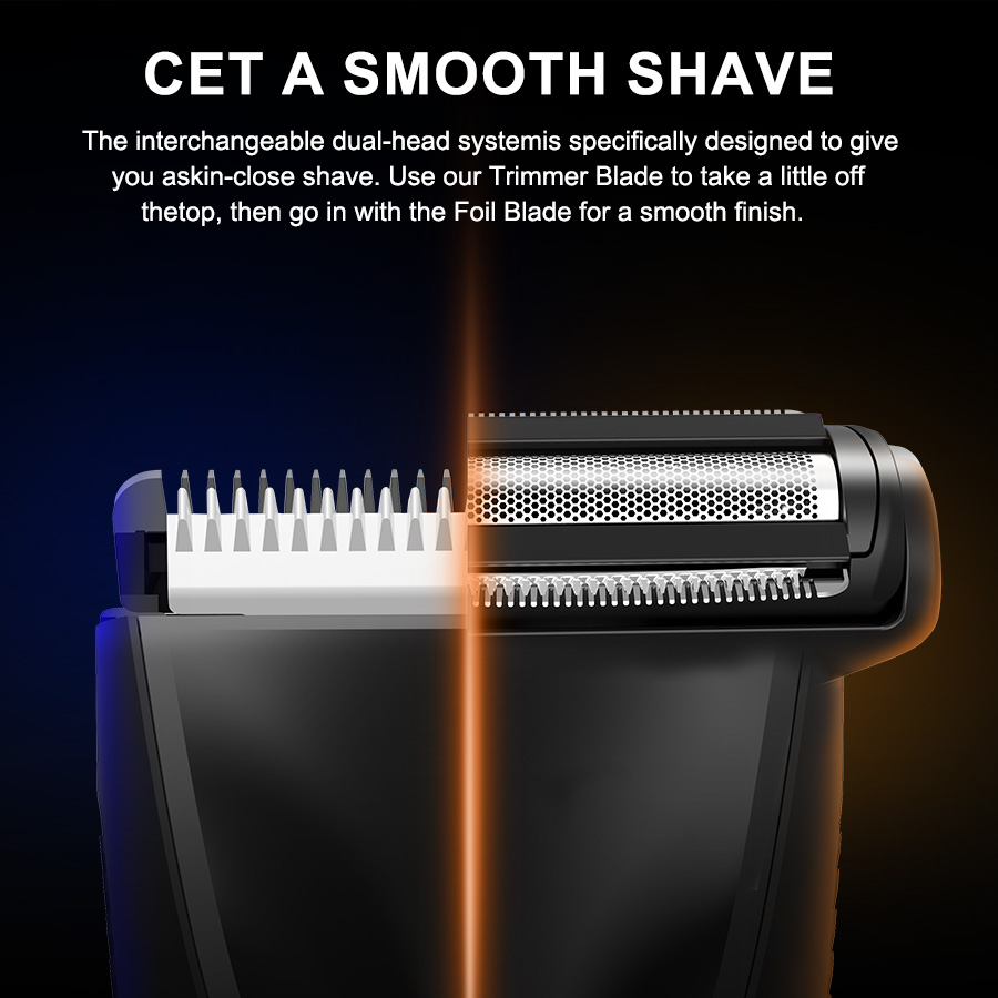 IPX6 Waterproof 2-in-1 Groin/B - Beard Trimmer Cordless avaliação e preço