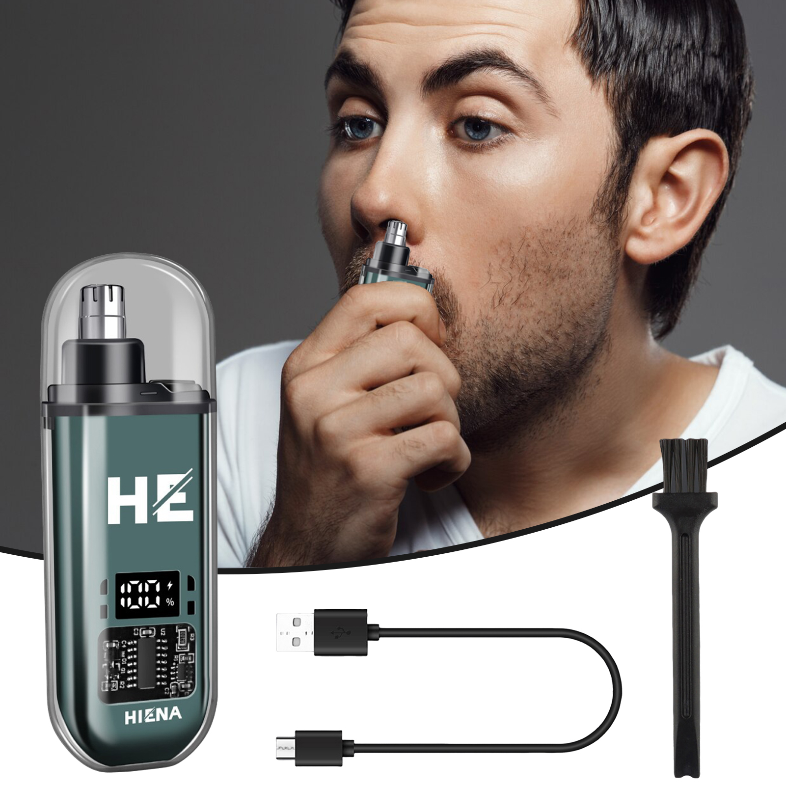HIENA Nose Hair Trimmer Mini P - Beard Trimmer Cordless avaliação e preço